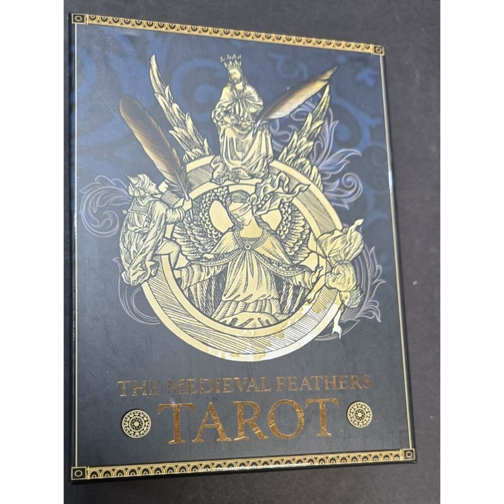 The Medieval Feathers Book Tarot Cards Box